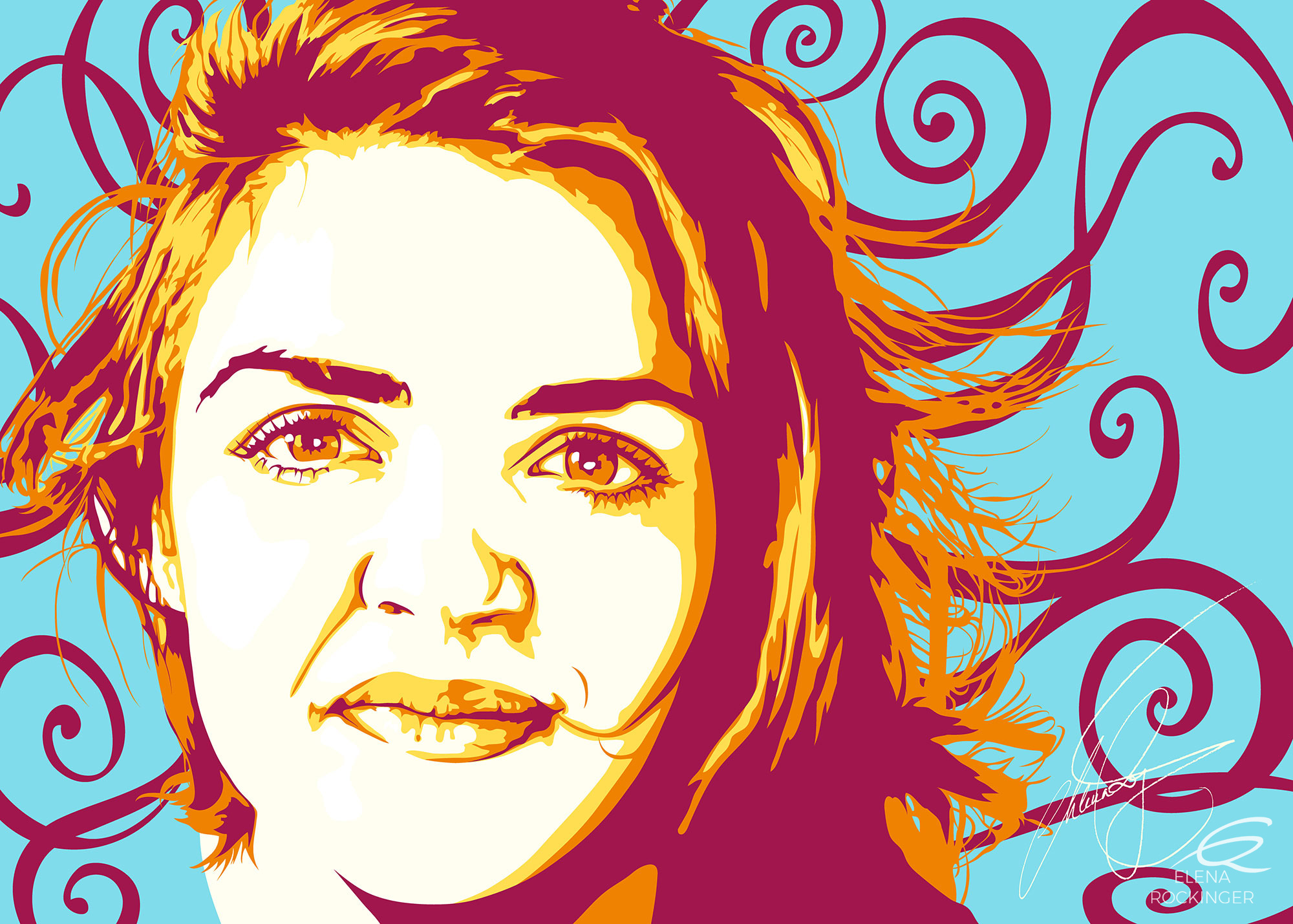 Field Portrait 01 elena rockinger field portrait natacha digital vector sig