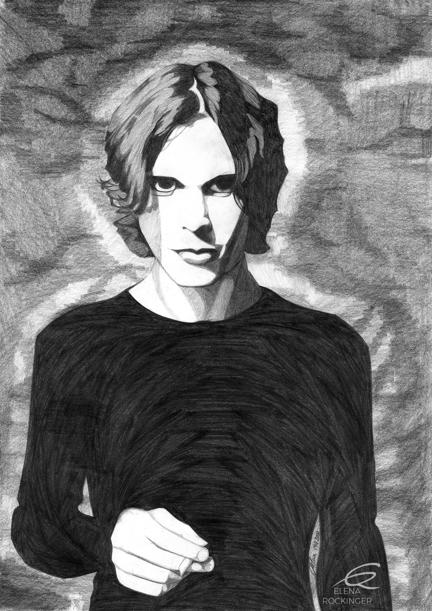 Field Portrait 02 elena rockinger field portrait ville valo graphite pencil 1 sig