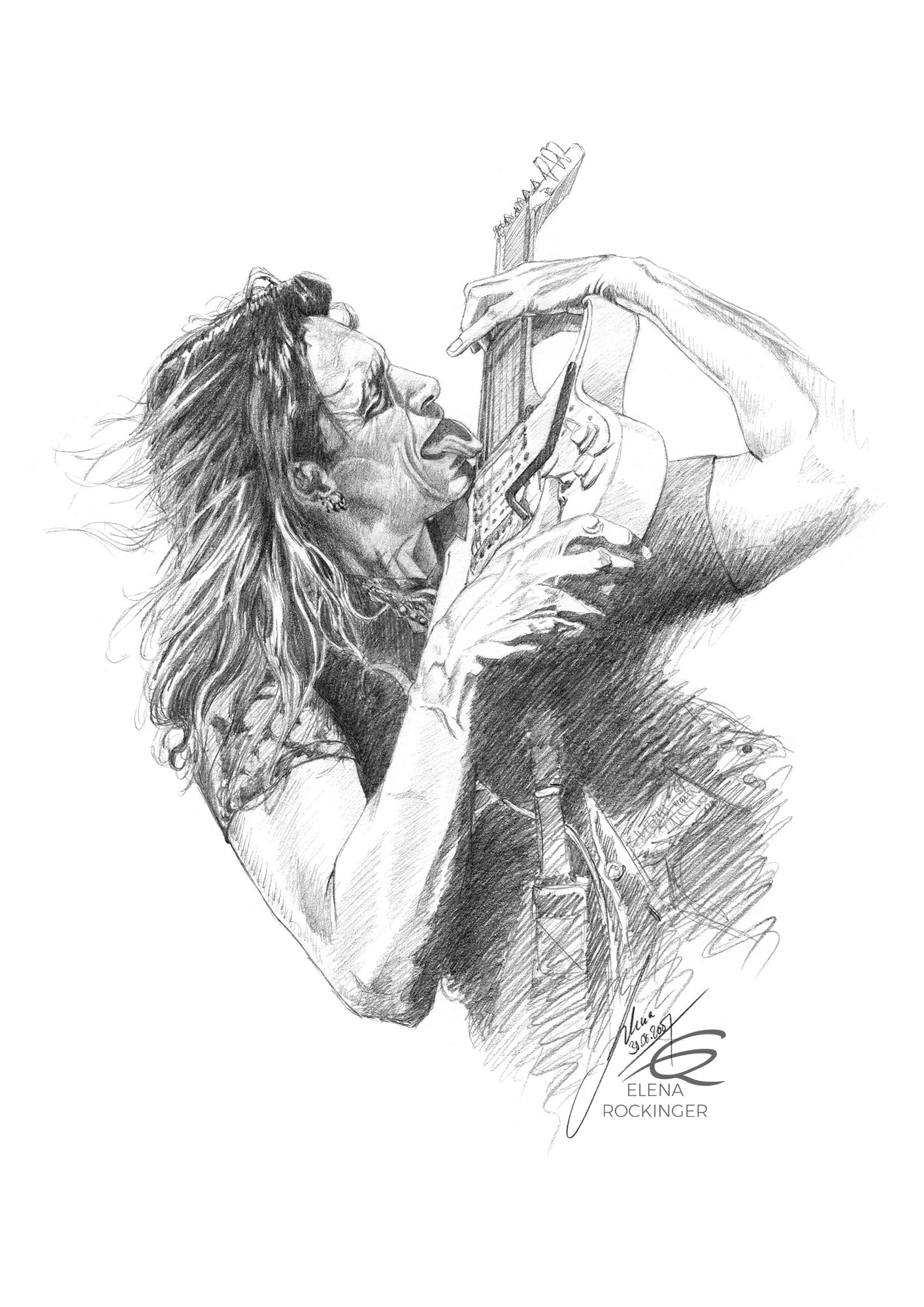 Portraits 08 elena rockinger portrait steve vai graphite sig