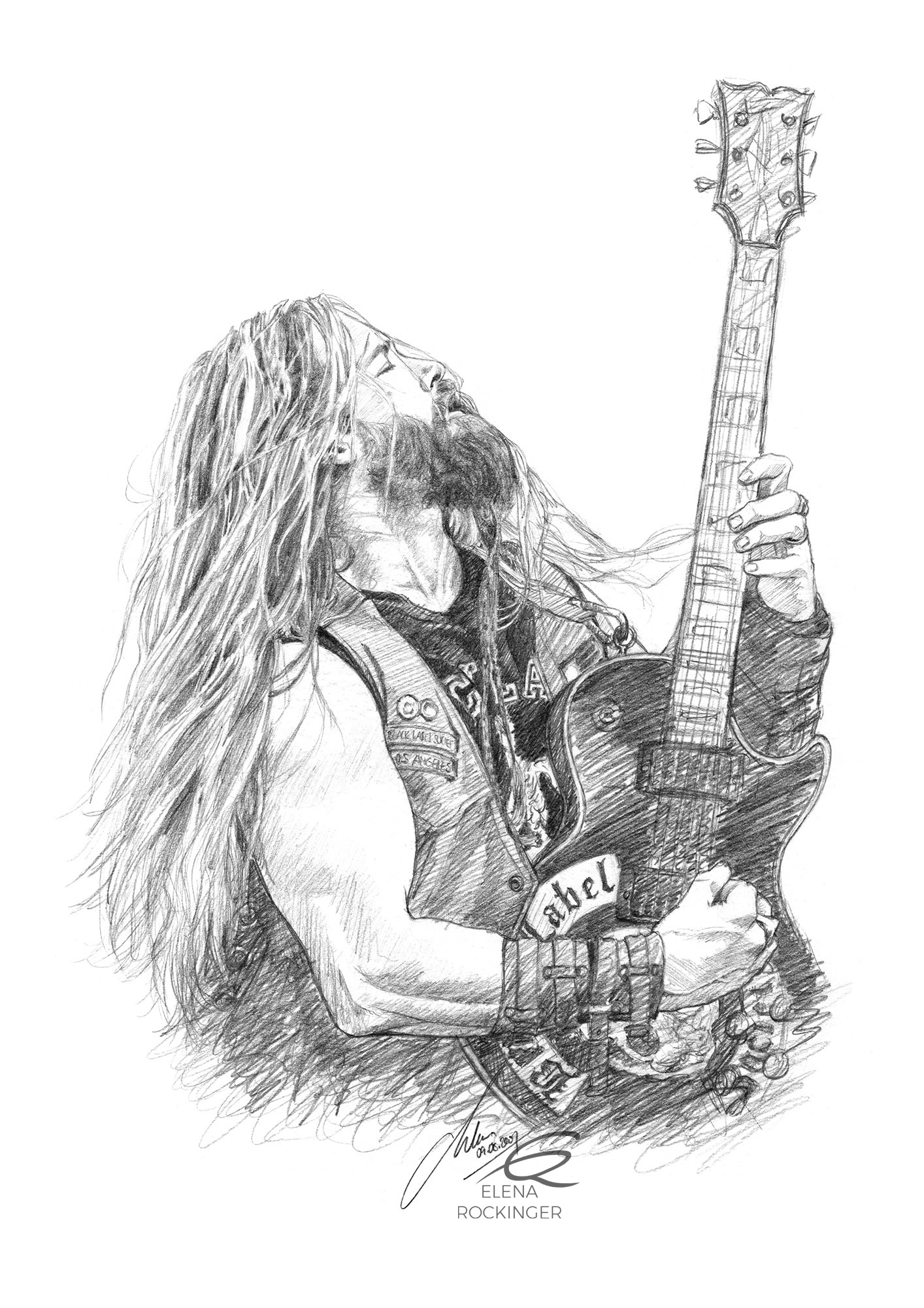 10 elena rockinger portrait zakk wylde graphite sig