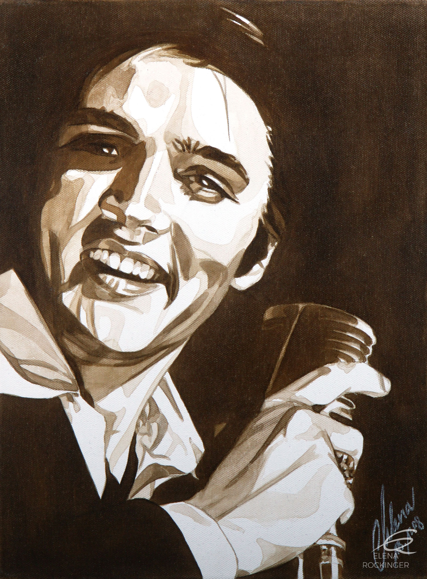21 elena rockinger portrait elvis ink painting sig